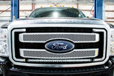 LED Light Kit | Grill | 30" Black Single Row | White DRL | Ford F-250/F-350 Super Duty (11-16)