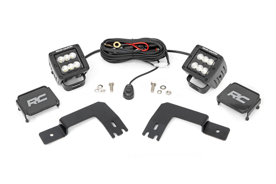 LED Light | Under Bed Mount | 2" Black Pair | Flood | Polaris XPEDITION ADV 5 