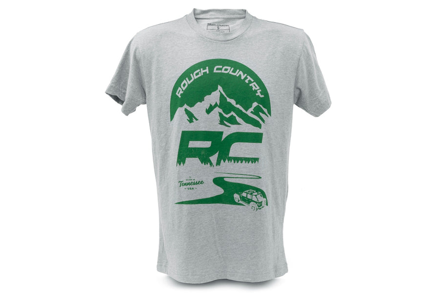 Rough Country T-Shirt | RC Mountains | HEATHER GRAY | 2XL