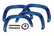 Sport Fender Flares | 8T0 Blazing Blue | Toyota Tacoma 2WD/4WD (2016-2023)