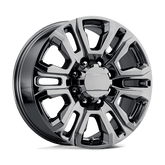 PR207BC 20X8.5 8X180 124.1 BLK-CHR 47MM